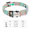 Personalisierte Nylon-Hundehalsband mit graviertem ID-Plättchen