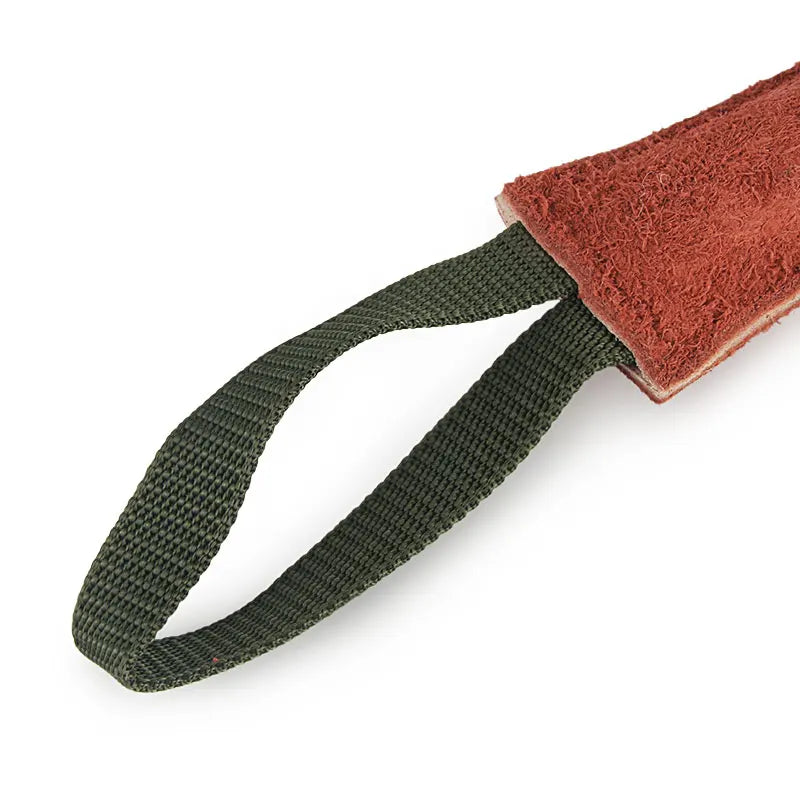 Jouet de traction durable en cuir et tissu pour chiens