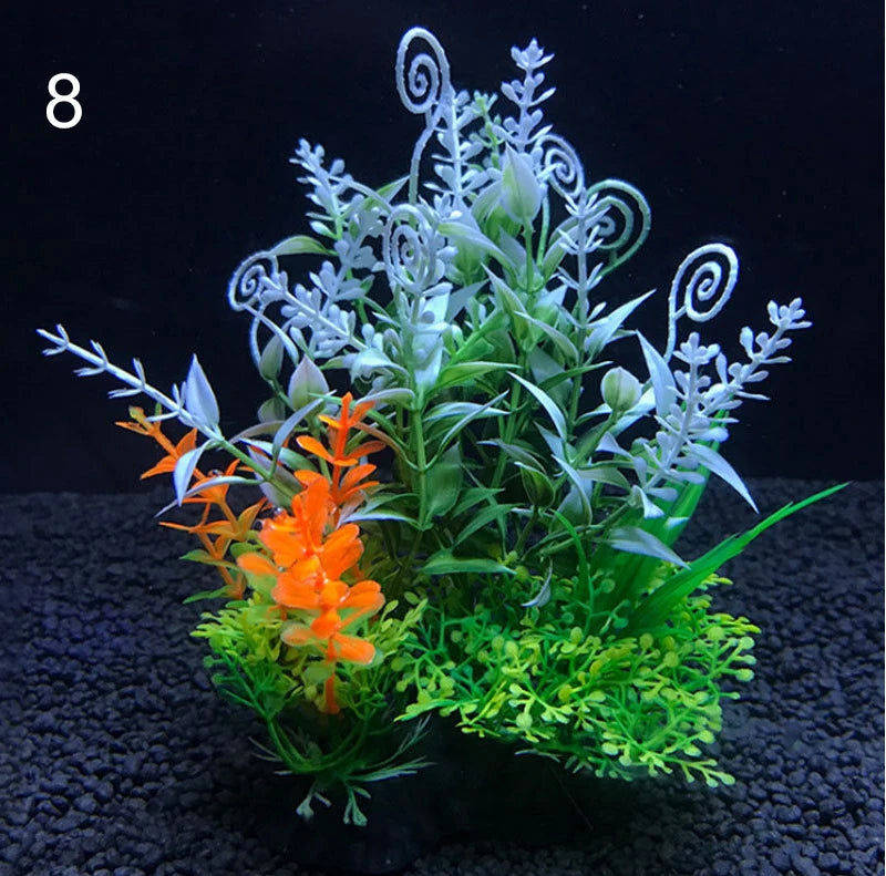 Plantes artificielles pour aquarium assorties