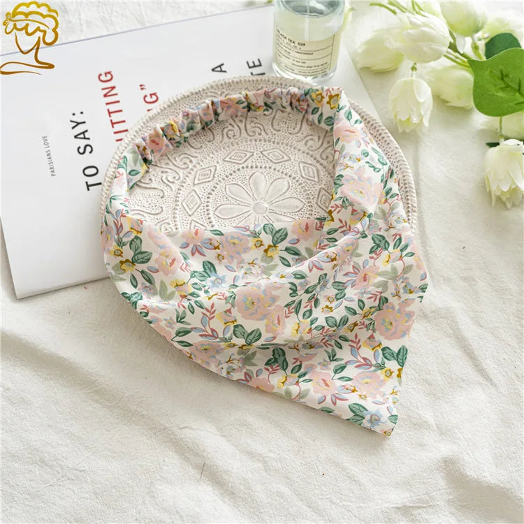 Bohemian Paisley Print Triangle Head Scarf