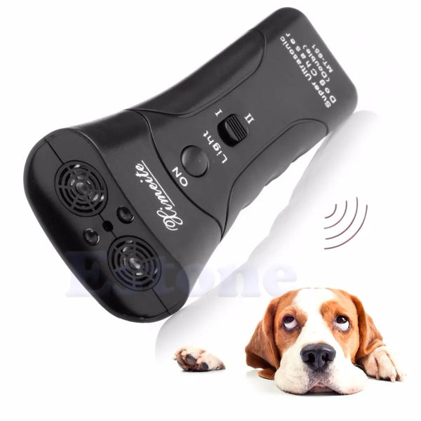 Ultrasonic Dog Chaser Deterrent Flashlight