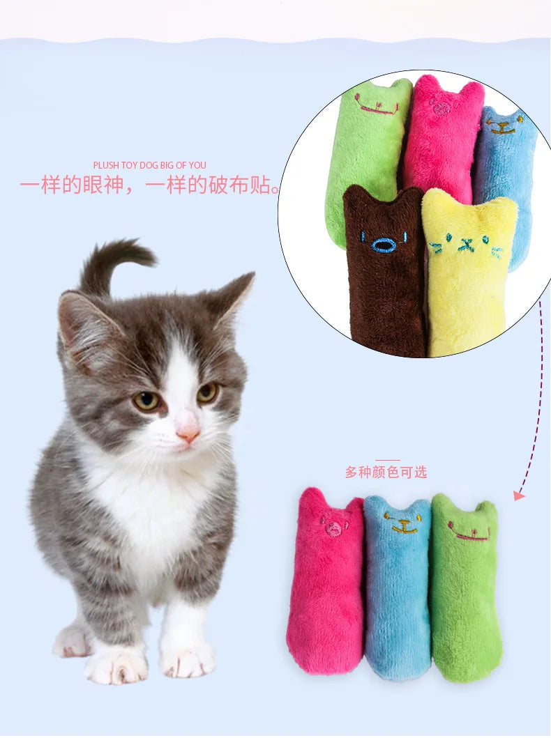 Catnip-Infused Interactive Plush Cat Toy for Chewing and Play
