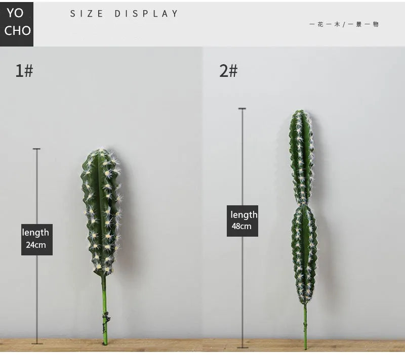 Artificial Cactus Succulent Plant – Lifelike Green Decor