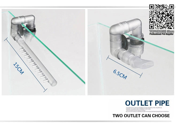 Filtre Externe Compact avec Fût Transparent pour Aquarium