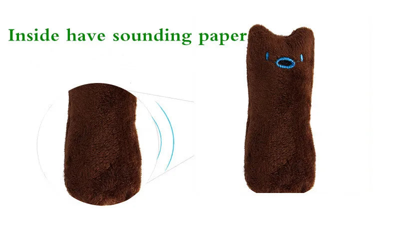 Catnip-Infused Interactive Plush Cat Toy for Chewing and Play