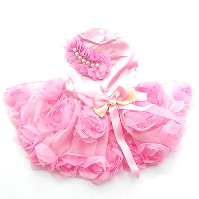 Vestido Tutú de Princesa para Mascota con Lazo Decorativo