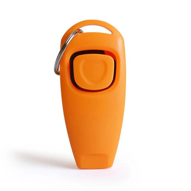 2 in 1 Dog Training Clicker and Whistle with Wrist Strap