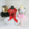 Sparkling Sequin Tutu Dress for Small Dogs with Bowknot