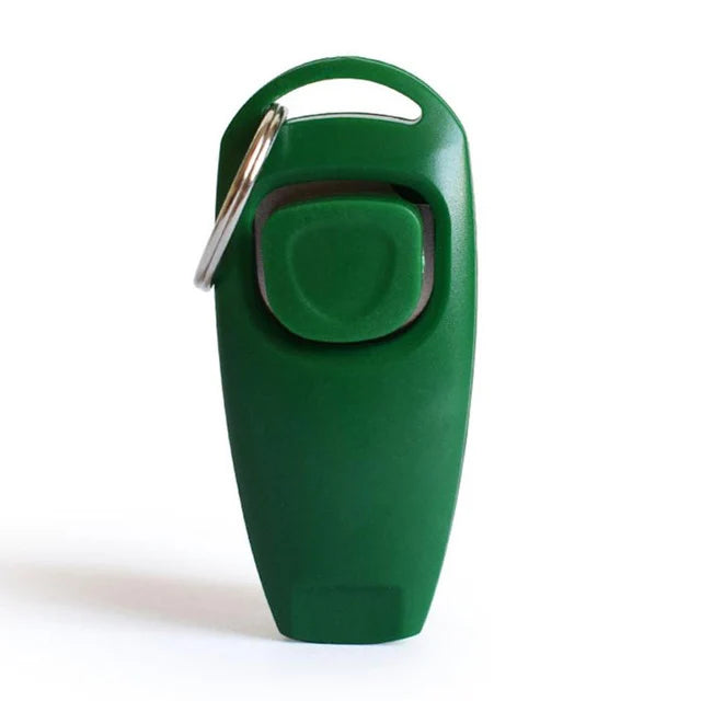2 in 1 Dog Training Clicker and Whistle with Wrist Strap