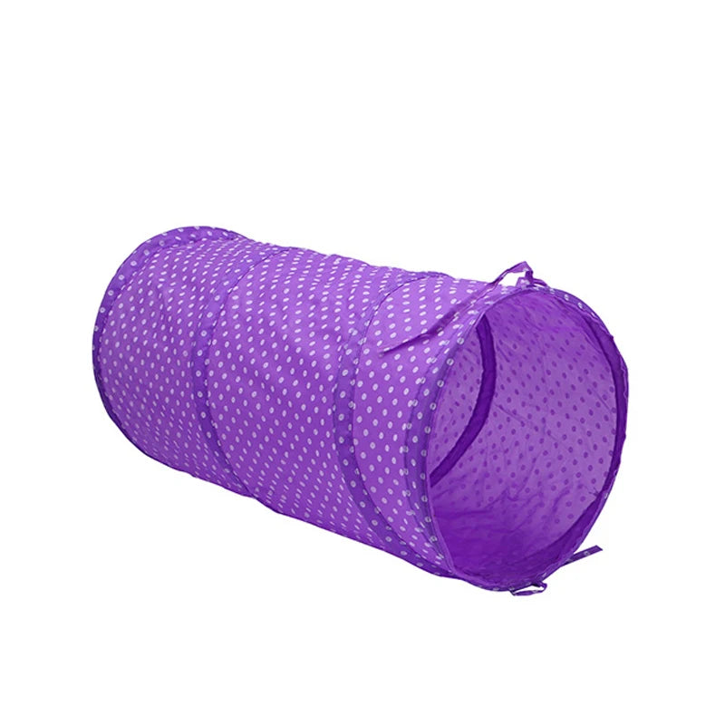 Foldable Cat Tunnel Toy with Ball