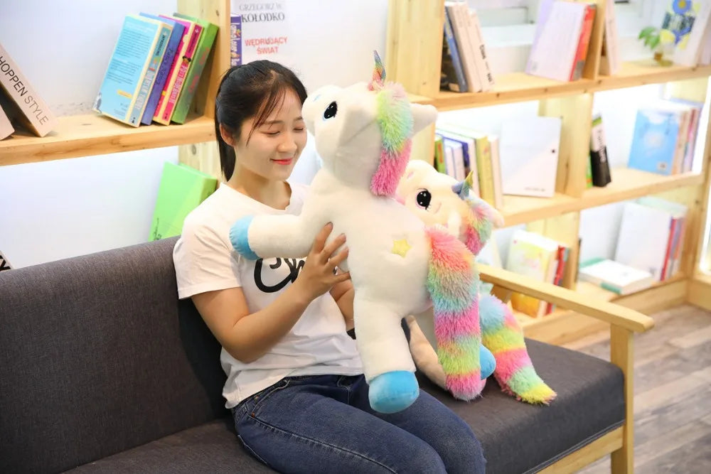 Cuddly Rainbow Unicorn Plush Toy