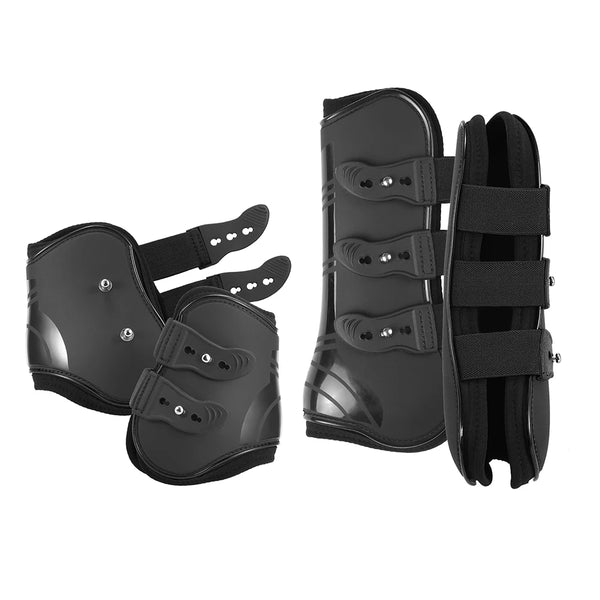 Protège-jambes équin ajustables avec protection du paturon