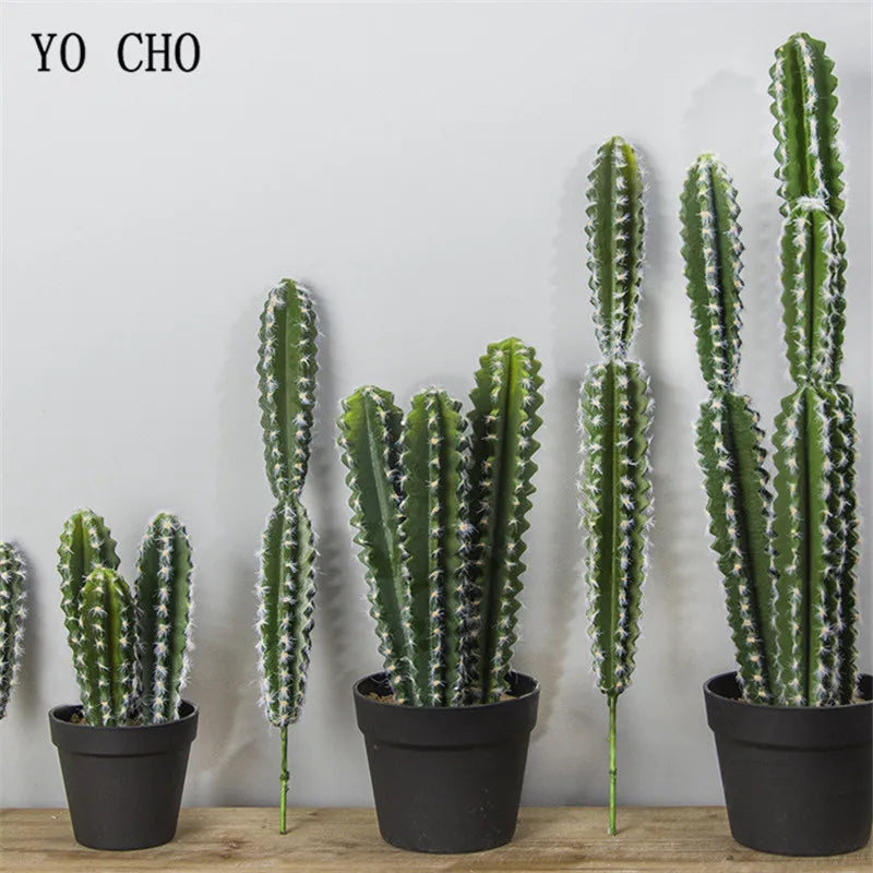 Artificial Cactus Succulent Plant – Lifelike Green Decor