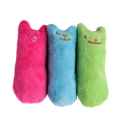 Catnip-Infused Interactive Plush Cat Toy for Chewing and Play