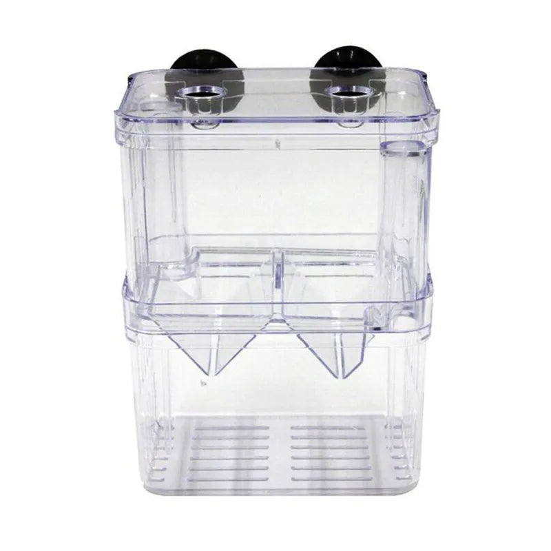 Clear Acrylic Fish Breeding Isolation Box with Floating Design