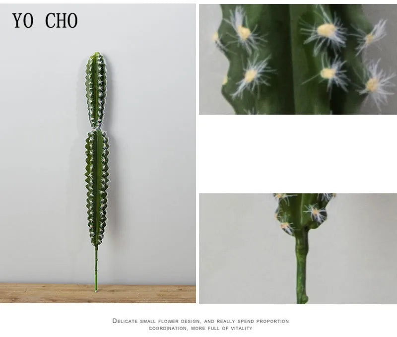 Artificial Cactus Succulent Plant – Lifelike Green Decor