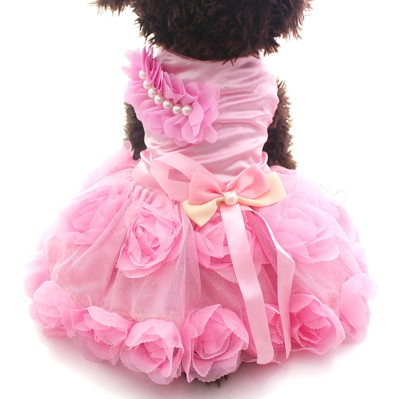 Vestido Tutú de Princesa para Mascota con Lazo Decorativo