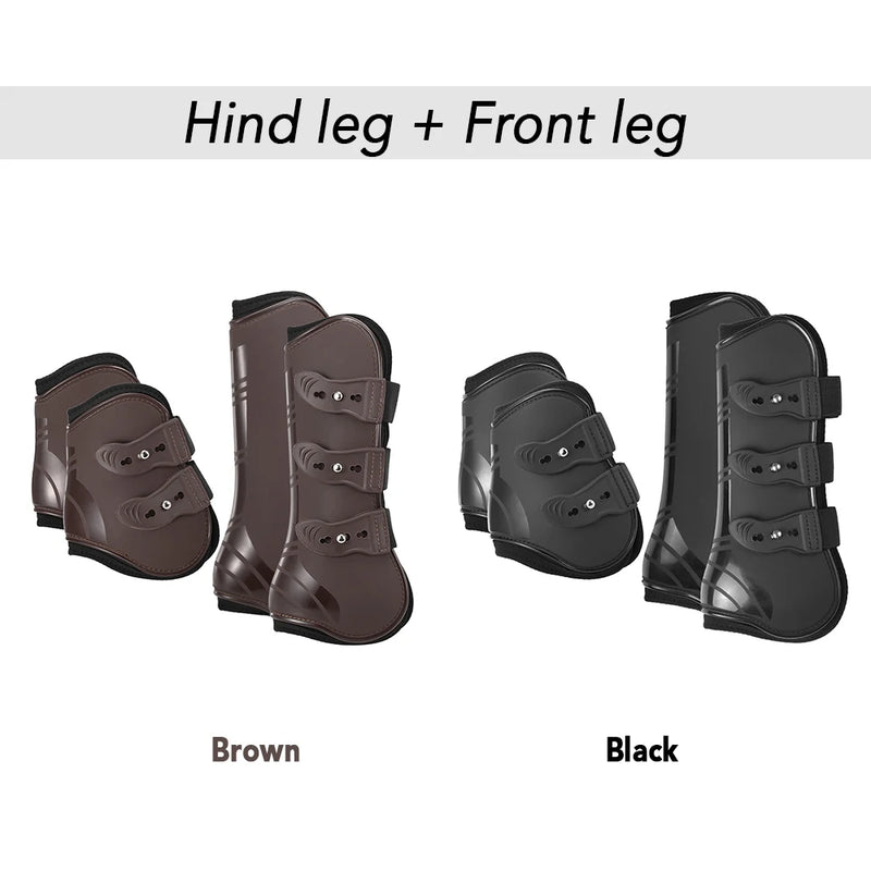 Protège-jambes équin ajustables avec protection du paturon