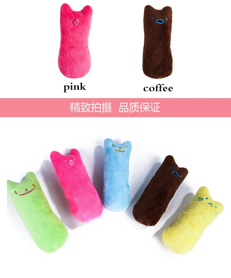Catnip-Infused Interactive Plush Cat Toy for Chewing and Play