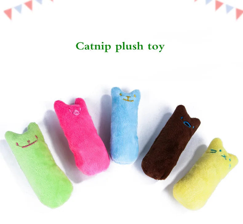 Catnip-Infused Interactive Plush Cat Toy for Chewing and Play
