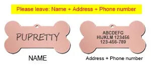 Personalized Stainless Steel Pet ID Tag