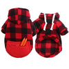 Abrigo de Fleece a Cuadros Reversible para Perro