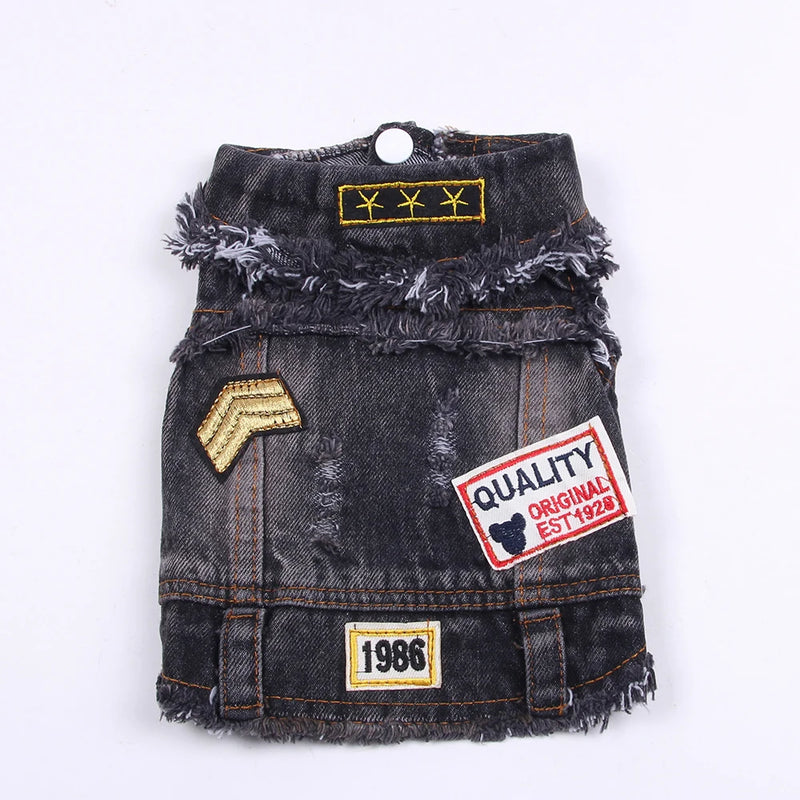 Chaqueta de Mezclilla Azul para Perros