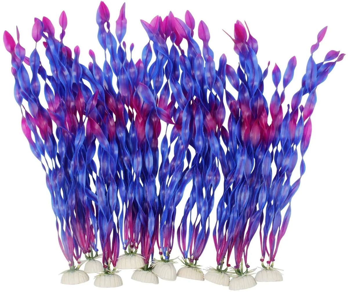 Artificial Aquarium Plants with Ceramic Base