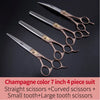 Professional 3-Piece Dog Grooming Scissors Set — Straight, Thinning & Curved