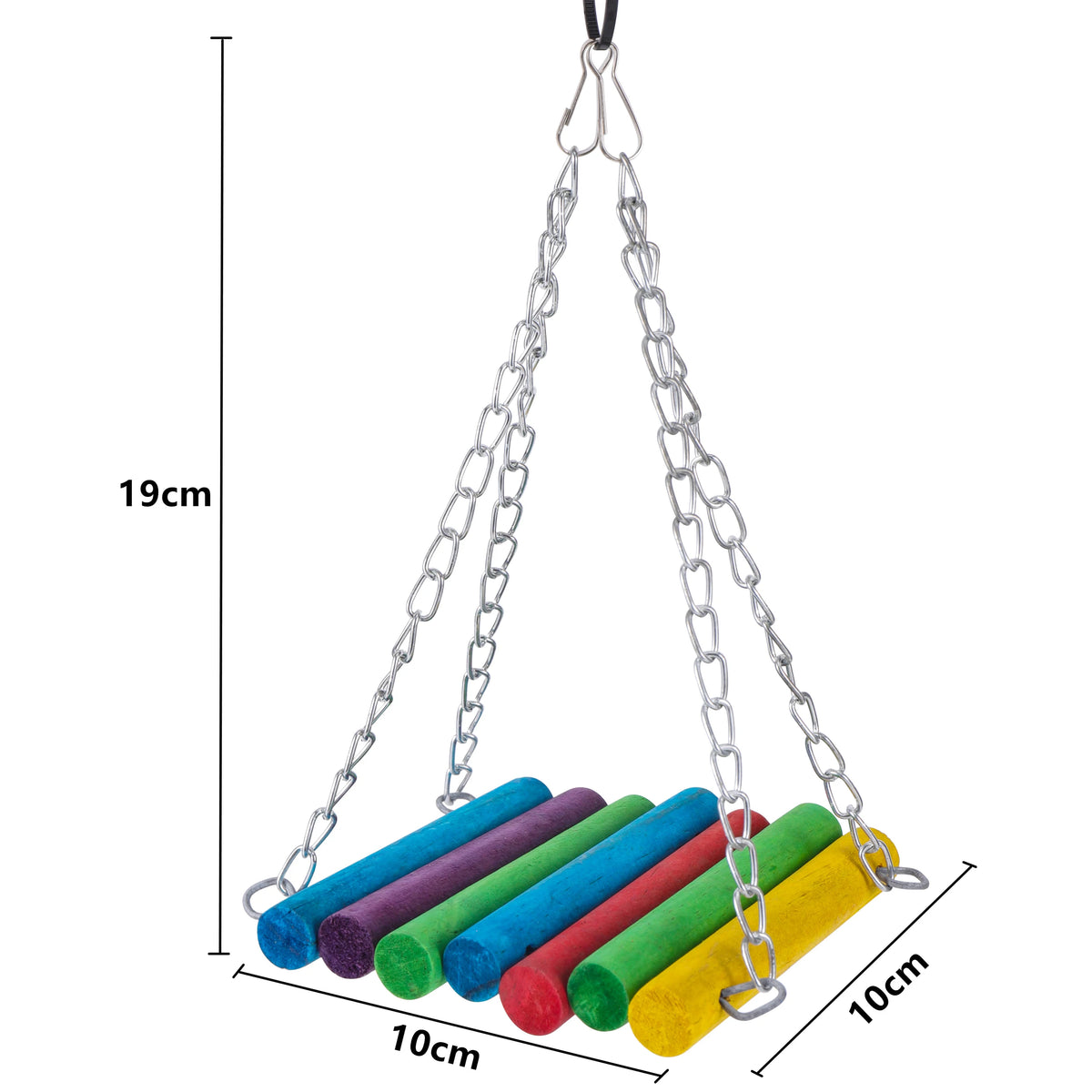 Braided Hanging Rope Chew Toy for Parrots & Small Birds