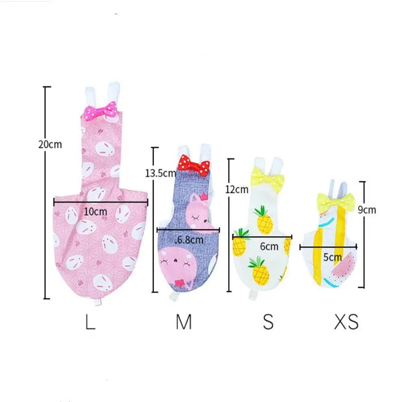 Bird Diaper Flight Suit for Parrots and Small Birds