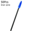 Disposable Eyelash Brushes (50-Pack) — Mascara Wand & Eyebrow Grooming Spoolies