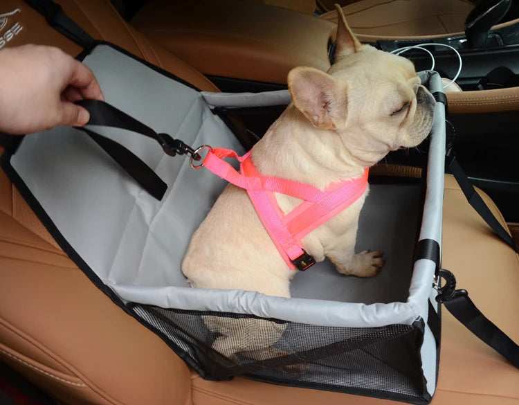 Asiento Compacto para Mascotas en el Coche y Hamaca de Viaje