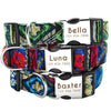 Personalisierte Nylon-Hundehalsband mit graviertem ID-Plättchen