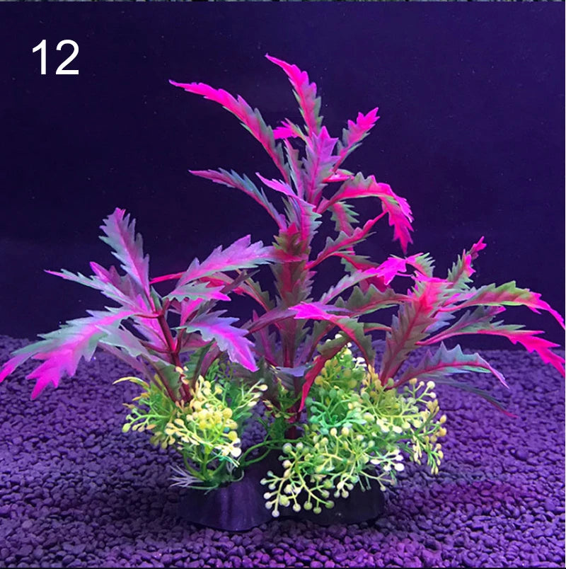 Plantes artificielles pour aquarium assorties