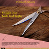 Professional 3-Piece Dog Grooming Scissors Set — Straight, Thinning & Curved