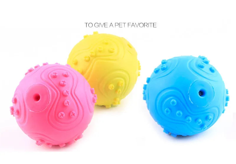 Durable Rubber Chew Toy for Small Dogs