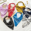 Bohemian Paisley Print Triangle Head Scarf