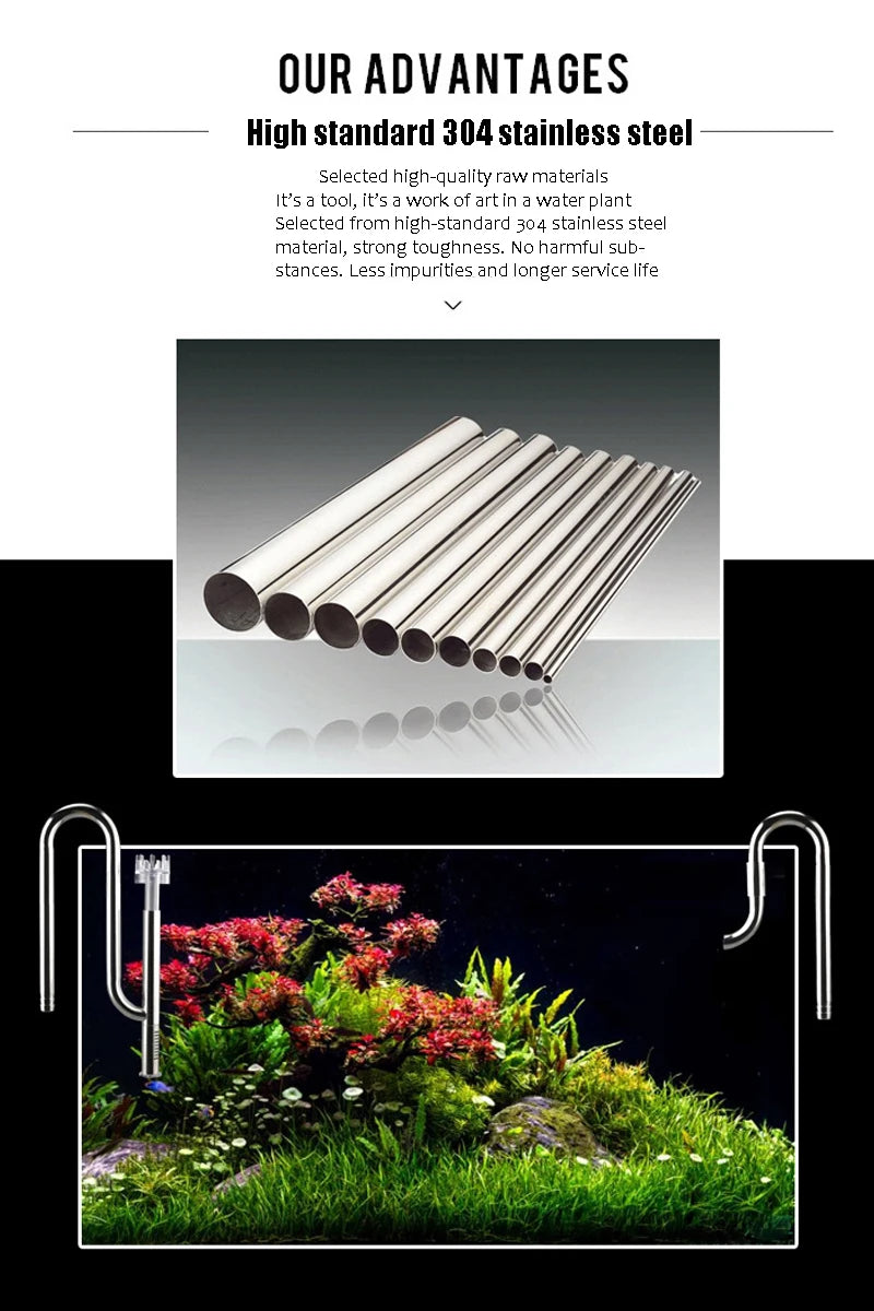 Edelstahl-Aquarienfilter-Verbindungsset