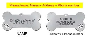 Personalized Stainless Steel Pet ID Tag