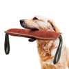 Jouet de traction durable en cuir et tissu pour chiens