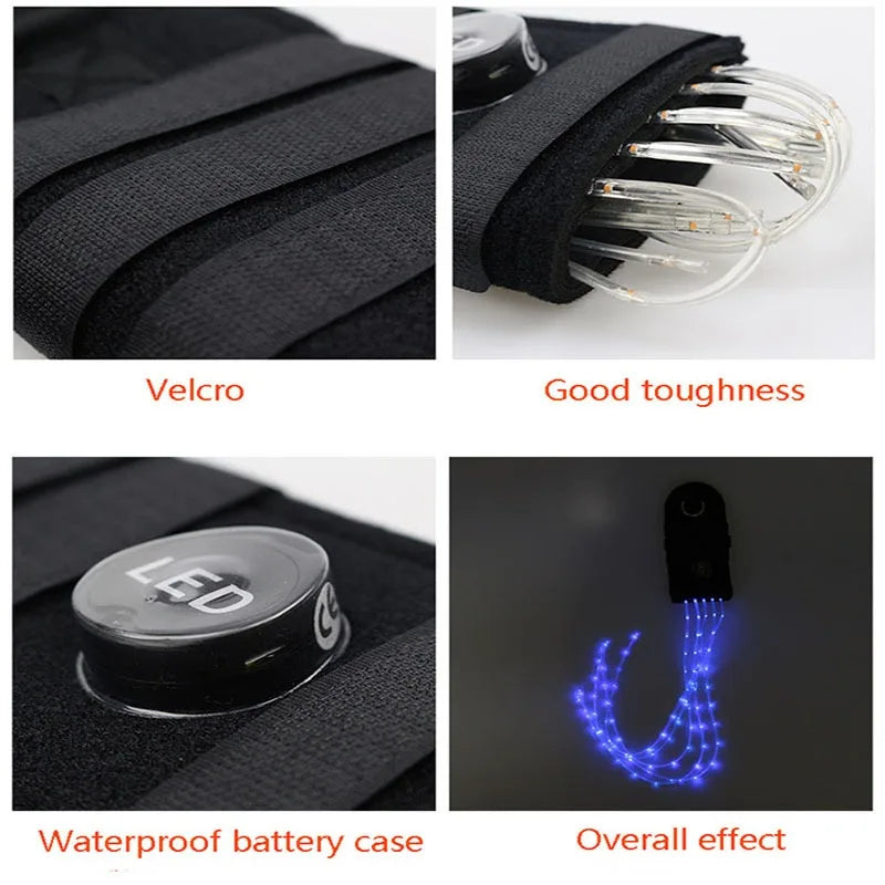 Set de Correas LED para Caballos: Seguridad y Visibilidad Nocturna