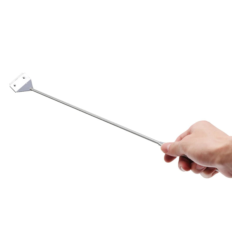 Stainless Steel Aquarium Glass Scraper with Extension Arm