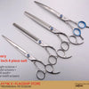 Professional 3-Piece Dog Grooming Scissors Set — Straight, Thinning & Curved