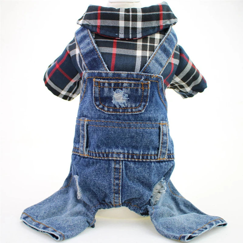 Mono de Pet con Capucha y Estampado Vaquero