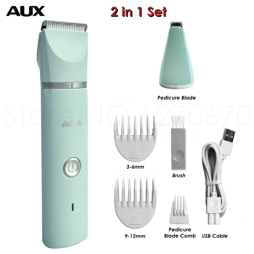 Quiet Electric Pet Hair Trimmer and Nail Grinder