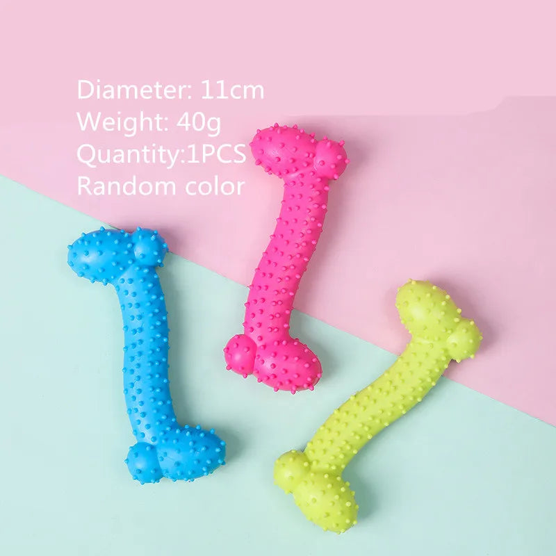 Durable Rubber Chew Toy for Small Dogs