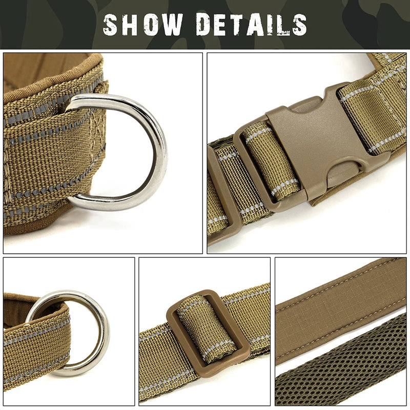 Nylon Durable Dog Harness with Handle - No-Pull Reflective