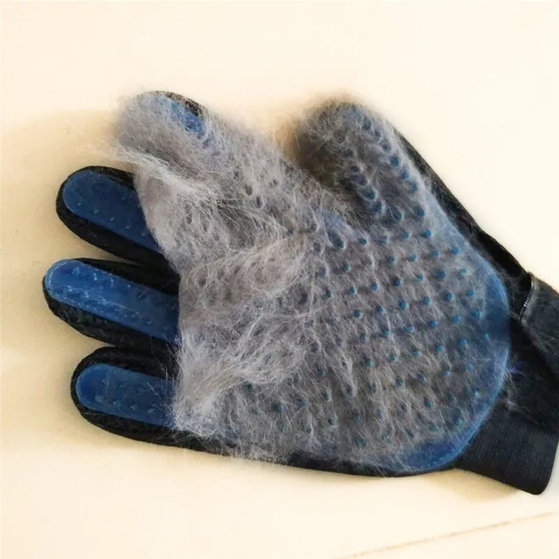 Gants de toilettage doux pour animaux