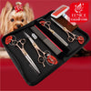 Professional 3-Piece Dog Grooming Scissors Set — Straight, Thinning & Curved